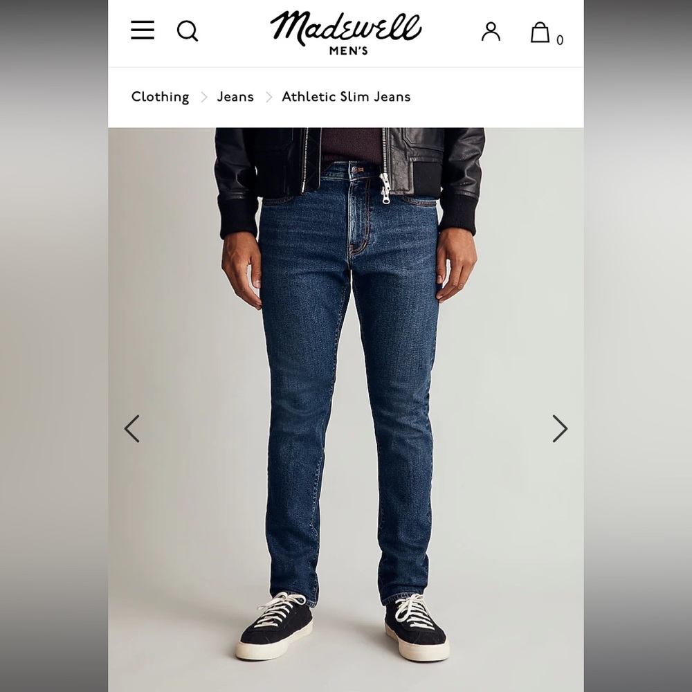 Madewell Men’s Dark Wash Jeans
